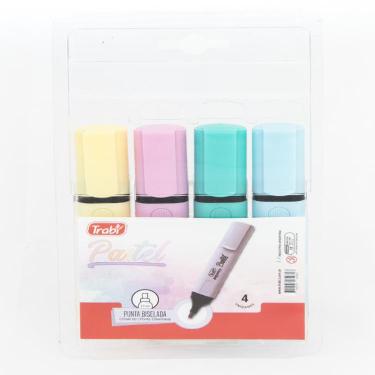 Marcador Resaltador Trabi Pastel Blister X 4